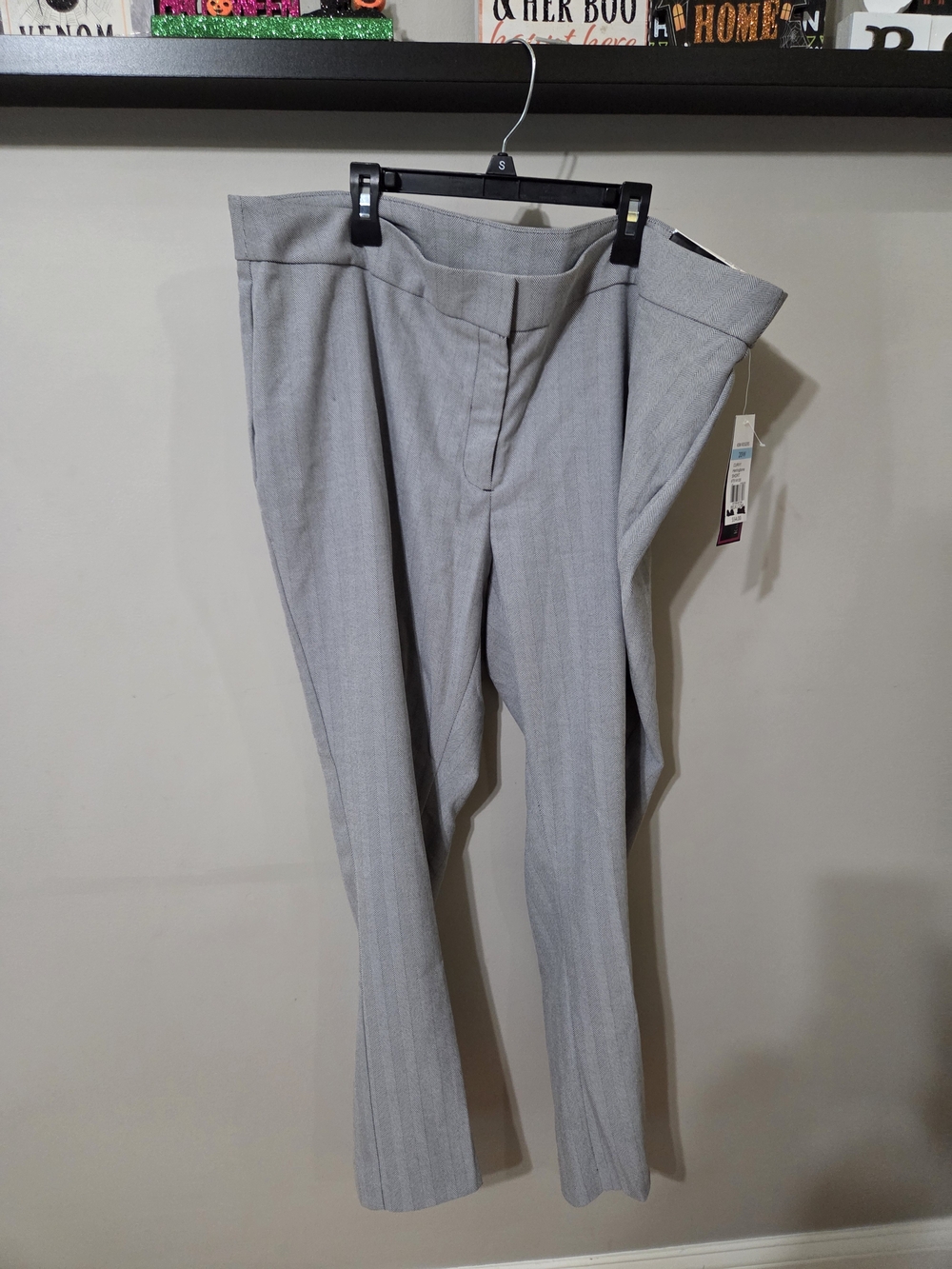 Kim Rogers Short Light Gray Women's Dress Pants